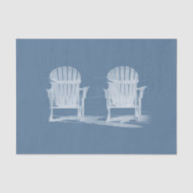 Adirondack Beach Chairs Light Blue White Rustic