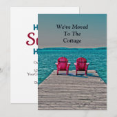 Adirondack Beach Chairs New Address Blauwgroen Mov Aankondiging (Voorkant / Achterkant)