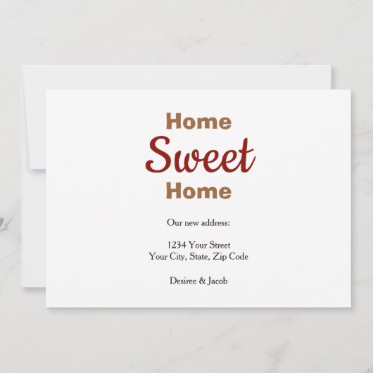 Adirondack Beach Chairs Red Moving New Home Aankondiging (Achterkant)