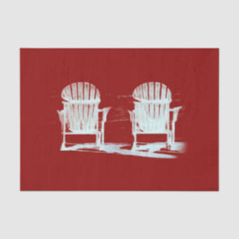 Adirondack Beach Chairs Red White Rustic Tissuepapier