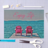 Adirondack Beach Chairs Rustic Blauwgroen Geniet v Tissuepapier (Craft)