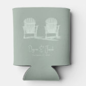 Adirondack Beach Chairs Sage Green Wedding Blikjeskoeler (Achterkant)