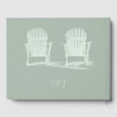 Adirondack Beach Chairs Sage Green Wedding Gastenboek (Achterkant)