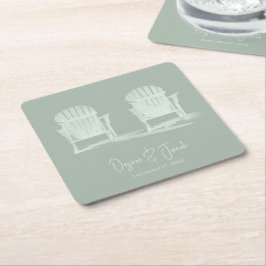 Adirondack Beach Chairs Sage Green Wedding Kartonnen Onderzetters