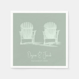 Adirondack Beach Chairs Sage Green Wedding Servet