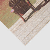 Adirondack Beach Chairs Sunset Rustic Tissuepapier (Detail)