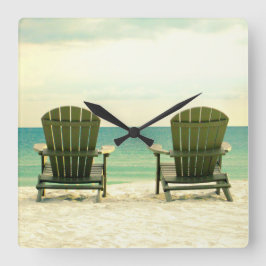 Adirondack Beach Chairs Wall klok