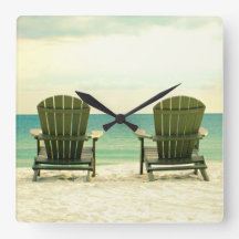 Adirondack Beach Chairs Wall klok