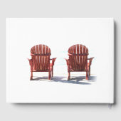 Adirondack Brown Beach Chairs Retirement Party Gastenboek (Achterkant)