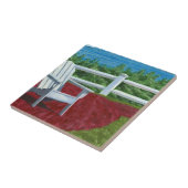 Adirondack Chair Painting Tegeltje (Zijkant)