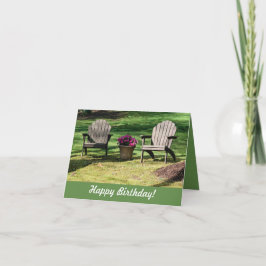Adirondack Chairs Birthday Card Bedankkaart