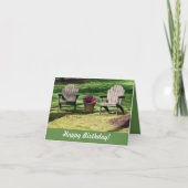 Adirondack Chairs Birthday Card Bedankkaart (Voorkant)