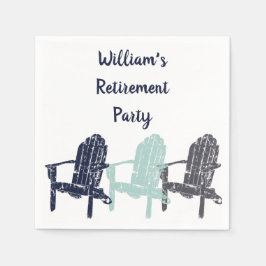 Adirondack Chairs Custom Message Party Servet