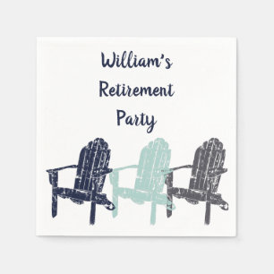 Adirondack Chairs Custom Message Party Servet
