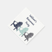 Adirondack Chairs Custom Message Party Servet (Hoek)