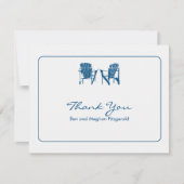 Adirondack Chairs Dank u Bedankkaart (Voorkant)