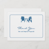 Adirondack Chairs Dank u Bedankkaart (Voorkant / Achterkant)