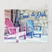 Adirondack Chairs Family Reunion Uw foto toevoegen Briefkaart (Voorkant)