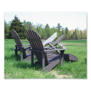 Adirondack Chairs Foto Afdruk