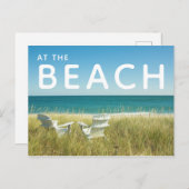 Adirondack Chairs in de Dunes Briefkaart (Voorkant / Achterkant)