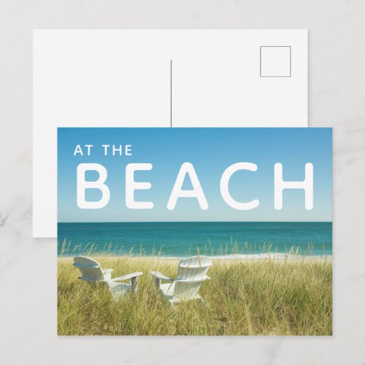 Adirondack Chairs in de Dunes Briefkaart (Voorkant / Achterkant)