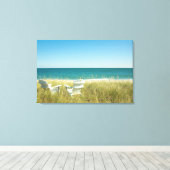 Adirondack Chairs in de Dunes Canvas Afdruk (Insitu (Houten vloer))