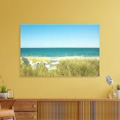 Adirondack Chairs in de Dunes Canvas Afdruk (Insitu (Woonkamer))