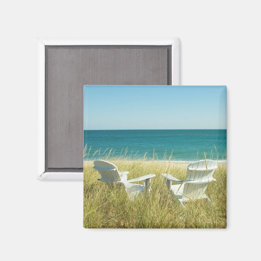 Adirondack Chairs in de Dunes Magneet (Voorkant / Achterkant)