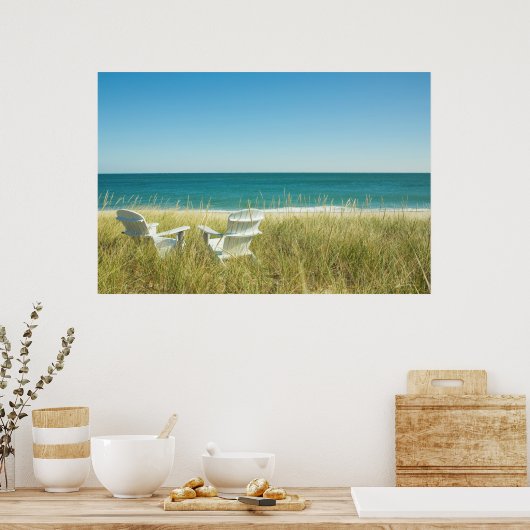 Adirondack Chairs in de Dunes Poster (Keuken)