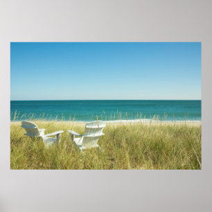 Adirondack Chairs in de Dunes Poster
