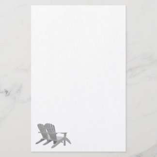 Adirondack Chairs Linen Paper Briefpapier