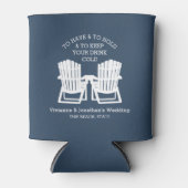 Adirondack Chairs Navy Blue Blikjeskoeler (Voorkant)