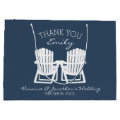 Adirondack Chairs Navy Blue Large Cadeautasje (Achterkant)