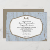 Adirondack Chairs Rustic Wedding Kaart (Voorkant / Achterkant)