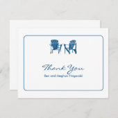 Adirondack Chairs Thank You Bedankkaart (Voorkant / Achterkant)