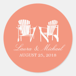 Adirondack Chairs | Weddenschap Ronde Sticker