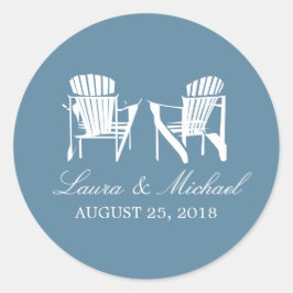 Adirondack Chairs | Weddenschap Ronde Sticker