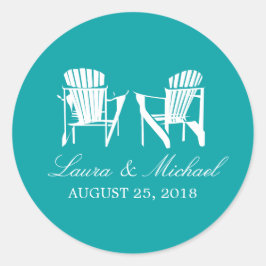 Adirondack Chairs | Weddenschap Ronde Sticker