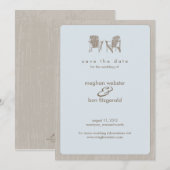 Adirondack Chairs Wedding Save the Date (Voorkant / Achterkant)