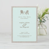 Adirondack Chairs Wedding Save the Date (Staand voorkant)