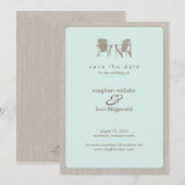 Adirondack Chairs Wedding Save the Date (Voorkant / Achterkant)