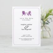 Adirondack Chairs Wedding Save the Date (Staand voorkant)