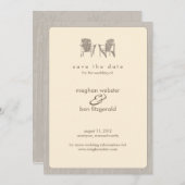 Adirondack Chairs Wedding Save the Date (Voorkant / Achterkant)