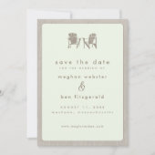 Adirondack Chairs Wedding Save the Date (Voorkant)
