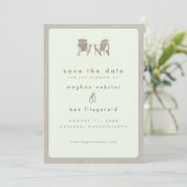 Adirondack Chairs Wedding Save the Date (Staand voorkant)