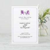 Adirondack Chairs Wedding Save the Date (Staand voorkant)