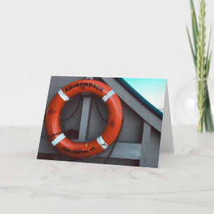 adirondack ferry lifesaver feestdagen kaart