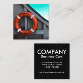 adirondack ferry lifesaver vierkante visitekaartje (Voorkant / Achterkant)