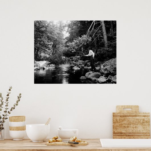 Adirondack Fly Fishing Poster (Keuken)