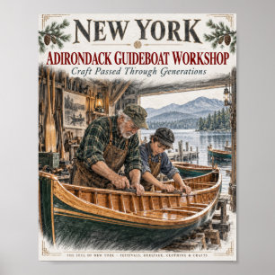Adirondack Gidsboot Workshop Poster
